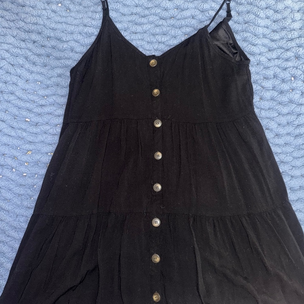 Black Button-Down Dress